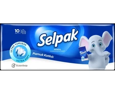 Nosinaitės SELPAK Classic, 4 sluoksnių, baltos, 10 vnt./pak.