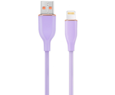 Kabelis Gembird Premium silicio USB-A kištukas - 8 kontaktų kištukas 1.5m violetinis