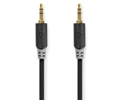 Nedis Stereo Audio kabelis jack 3.5 mm (M) - jack 3.5 mm (M) 0.50 m juoda