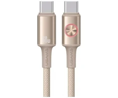 Kabelis USAMS Huan Series SJ752 60W USB-C į USB-C 1,2 m titaninis