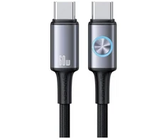 Kabelis USAMS Huan Series SJ752 60W USB-C į USB-C 1,2 m, tamsinti