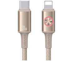Kabelis USAMS Huan Series SJ753 30W USB-C į Lightning 1,2 m titaninis