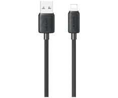 Kabelis USAMS KY Series US-SJ689 2.4A USB-A į Lightning 1m juodos spalvos