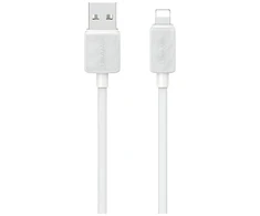 Kabelis USAMS KY Series US-SJ689 2.4A USB-A į Lightning 1m baltos spalvos