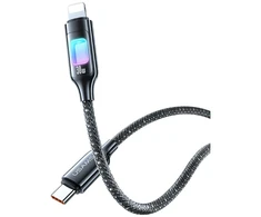 Kabelis USAMS TC Series SJ749 30W USB-C į Lightning 1,2 m, tamsinti