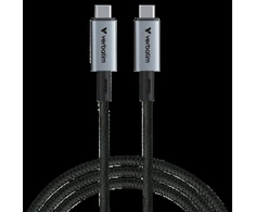 Kabelis Verbatim Sync & Charge USB-C į USB-C 240W 40Gb/s 120cm juodos spalvos 31847