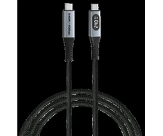 Kabelis Verbatim Sync & Charge USB-C į USB-C 40Gb/s 240W display 120cm juodos spalvos 31849
