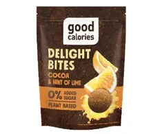 Datulių užkandis GOOD CALORIES, su apelsinais ir kakava, 65 g