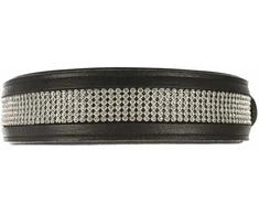 Trixie Active Comfort antkaklis su kalnų krištolais, šunims, juodas, M–L: 44–52 cm/25 mm