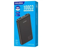 KAKUSIGA KSC-660 external battery (powerbank) | 10000 mAh | 12W | USB-A, Micro USB | juodas