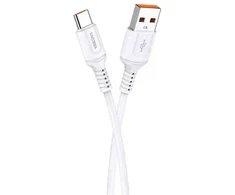 KAKUSIGA KSC-805 duomenų perdavimo ir įkrovimo laidas | USB-A į USB-C | 15 W | 1 m | baltas