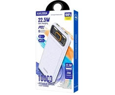 KAKUSIGA KSC-890 external battery (powerbank) | 10000 mAh | 22.5W | USB-A, USB-C | baltas