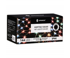 Užuolaidinė girlianda Springos 144 LED, 2x2 m