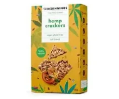 Hemp sėklų krekeriai The BEGINNINGS, 80 g