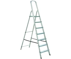 Laiptai aliuminiai ALW 7 pak. platformos aukšt. 1.42m/maks. 3.4m Elkop