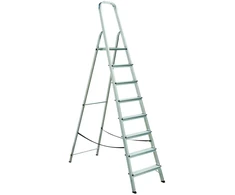 Kopėčios aliumininės ALW 8 pak. platf. aukšt. 1.64m/max 3.6m Elkop