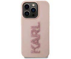 Dėklas Karl Lagerfeld 3D Rubber Glitter Logo Karl Case for iPhone 15 Pro Max Rožinė