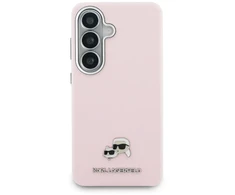 Dėklas Karl Lagerfeld Grained K&amp;CH Heads phone case for Samsung Galaxy S26+ (S947) pink
