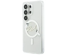 Dėklas Karl Lagerfeld IML Choupette Karl Script Logo Magnetic Case for iPhone Samsung Galaxy S26 Ultra Tran...