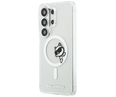 Dėklas Karl Lagerfeld IML Choupette Peekaboo Logo Magnetic Case for iPhone Samsung Galaxy S26 Ultra Transpa...