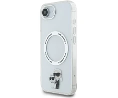 Karl Lagerfeld IML Karl and Choupette MagSafe dėklas skirtas Apple iPhone 16e skaidrus