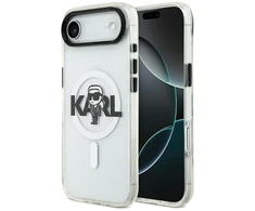 Karl Lagerfeld IML Karl Sketch Logo MagSafe dėklas Apple iPhone Air Clear
