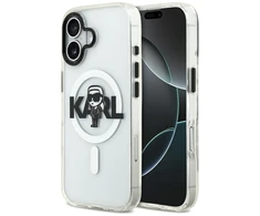 Karl Lagerfeld IML Karl Sketch Logo MagSafe dėklas Apple iPhone 17 Clear