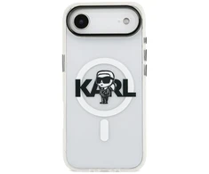 Karl Lagerfeld IML Karl Sketch Logo MagSafe dėklas Apple iPhone Air skaidrus