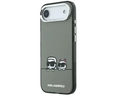 Karl Lagerfeld IML K&amp;CH Heads Logo MagSafe dėklas skirtas Apple iPhone iPhone Air juodos spalvos