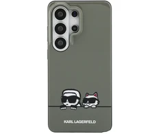 Karl Lagerfeld IML K&amp;CH „Peekaboo“ logotipo magnetinis dėklas, skirtas „iPhone“, „Samsung Galaxy S26 Ultra“, juodas