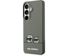 Karl Lagerfeld IML K&amp;CH „Peekaboo“ logotipo magnetinis dėklas, skirtas „iPhone“, „Samsung Galaxy S26“, juodas