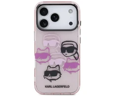 Karl Lagerfeld IML Multi K&amp;CH dėklas telefonui iPhone 17 Pro rožinis