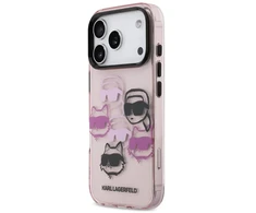 Karl Lagerfeld IML Multi K&amp;CH dėklas telefonui iPhone 17 Pro rožinis