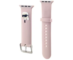 Karl Lagerfeld Karl Head NFT Watch apyrankė Apple Watch 38/40/41 rožinės spalvos
