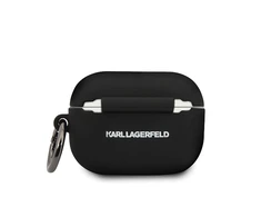 Karl Lagerfeld dėklas, skirtas Airpods Pro KLACAPSILGLBK juodas silikoninis Iconic