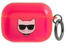 Dėklas Karl Lagerfeld KLAPUCHFP AirPods Pro cover rožinė pink Choupette