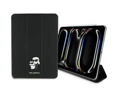 Karl Lagerfeld KLFC11PM24SAKCK Apple iPad Pro 11" 2024 Book Cover juodos spalvos Saffiano Magnetic Karl &amp;Choupette