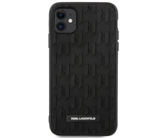 Apple iPhone 11 Karl Lagerfeld dėklas 3D Monogram (KLHCN61RUPKLPK) juodos spalvos
