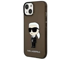 Dėklas Karl Lagerfeld KLHCP14MHNIKTCK iPhone 14 Plus | 15 Plus 6,7" juoda|juodas hardcase Ikonik Karl Lagerfeld