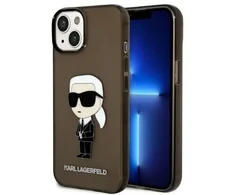 Dėklas Karl Lagerfeld KLHCP14MHNIKTCK iPhone 14 Plus | 15 Plus 6,7" juoda|juodas hardcase Ikonik Karl Lagerfeld