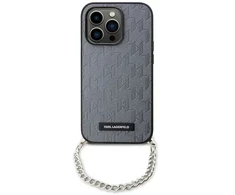 Dėklas Karl Lagerfeld KLHCP14XSACKLHPG iPhone 14 Pro Max 6.7" sidabrinė sidabrinis hardcase Saffiano Monogram Chain