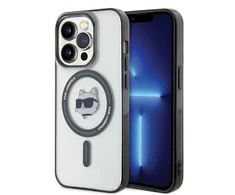 Karl Lagerfeld KLHMP15LHCHNOTK Apple iPhone 15 Pro 6.1" permatomas kietas dėklas IML Choupette's Head MagSafe