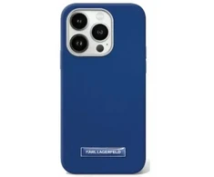Karl Lagerfeld KLHMP16LPGMSRPB Apple iPhone 16 Pro 6.3″ mėlynas kietas dėklas FW Metal Plate MagSafe