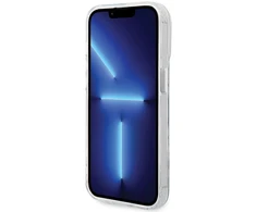 Apple iPhone 13 Pro Karl Lagerfeld dėklas Iconic Karl&amp;Choupette Magsafe (KLHMP13LHNKCIT) skaidrus