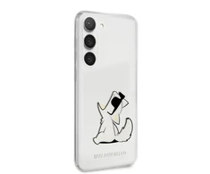 Samsung Galaxy S23 Plus Karl Lagerfeld dėklas Choupette Fun (KLHCS23MCFNRC) skaidrus
