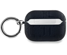 Karl Lagerfeld PU Embossed Karl Head dėklas ausinėms AirPods Pro juodos spalvos
