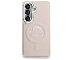 Dėklas Karl Lagerfeld PU RSG Logo phone case with MagSafe support for Samsung Galaxy S26 (S942) pink