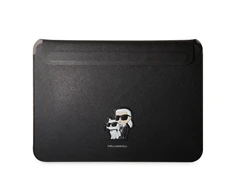 Nešiojamo kompiuterio krepšys 14″ Karl Lagerfeld Saffiano Karl&Choupette (KLCS14SAKCPMK) juodos spalvos