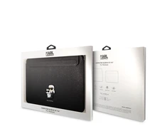 Nešiojamo kompiuterio krepšys 14″ Karl Lagerfeld Saffiano Karl&Choupette (KLCS14SAKCPMK) juodos spalvos