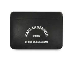 Nešiojamo kompiuterio dėklas 13" Karl Lagerfeld Saffiano Rsg (KLCS133RSGSFBK) juodos spalvos